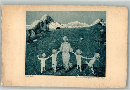 sign. Uhl, Josef Wenn der Frühling auf die Berge steigt Verlag Hermann A. Wiechmann No. 625