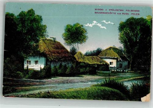 1917 Bauerhgehöft Russland-Polen Feldpost WK I