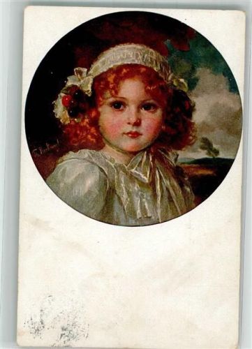 1917 sign. Recknagl Kind Goldelse Nr. 62 Paasepartout