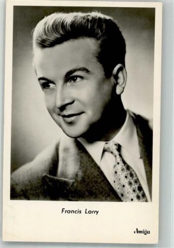 Portrait des Sängers Francis Lorry Fotograf Koruna VEB Volkskunstverlag