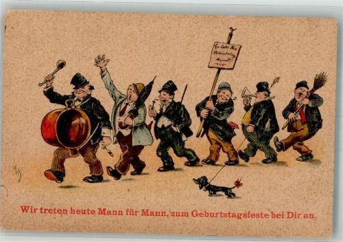 Geburtstag Humor Musiker Dackel WSBS 367