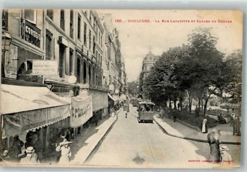 Toulouse Geschäft Pferdestraßenbahn Rue Lafayette