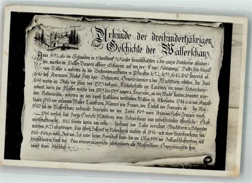 Dornbirn Chronik Walserschanz Grenze Gasthaus