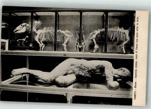 Pompei e Scavi Menschliches Opfer des Vulkanausbruches Antike Römer