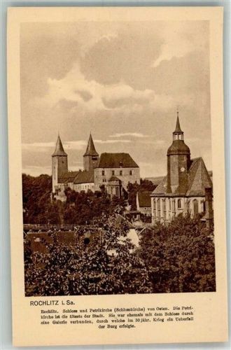09306 O9290 Rochlitz Foto AK Schloss Petrikirche
