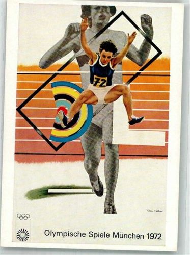 München sign. Phillips Peter Olympische Spiele 1972 Bruckmanns Bildkarten Nr. 614