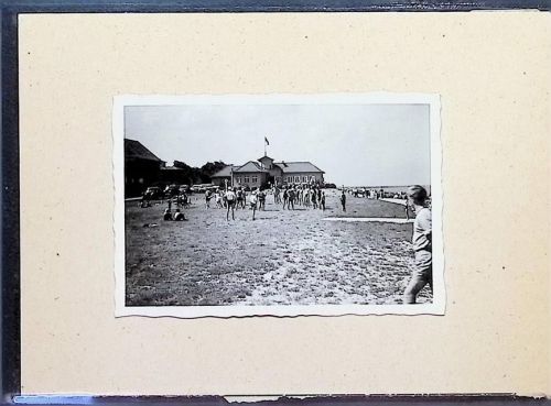 Duhnen Foto montiert auf Karton Lesehalle Passepartout Fotograf Otto Schulze