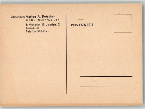 München Verlag A. Detscher Münchener Anzeiger