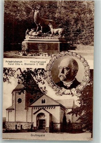 Friedrichsruh Hirschgruppe Fürst Otto v. Bismarck Gruftkapelle