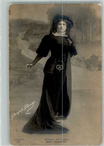 1909 Zina Brozia in der Oper Rigolette
