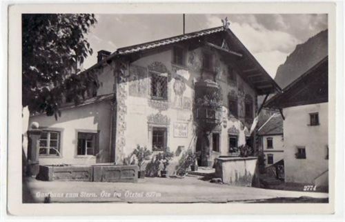 Oetz in Tirol mit Partie am Gasthof Stern ungelaufen Gute Erhaltung.