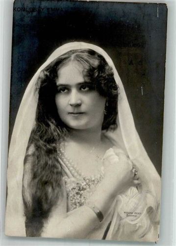 1904 Portrait der ungarischen Schauspielerin Emma Komlossy Fotograf Jozsef Kossak