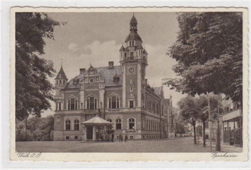 AK von Wels. Sparkasse gelaufen 1931. Leichter Bug oben mitte, kleiner Knick unten rechts und links, sonst gut erhalten.