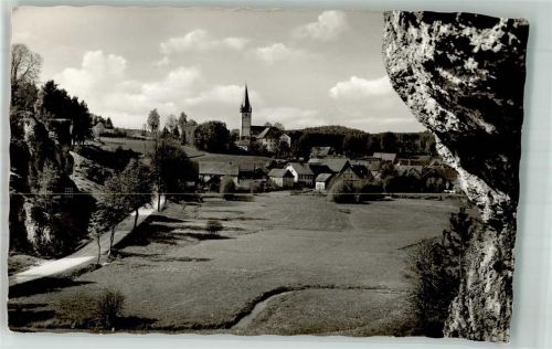 Wonsees Panorama des Ortes mit Pfarrkirche St. Laurentius
