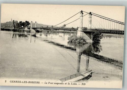 Gennes Brücke über die Loire