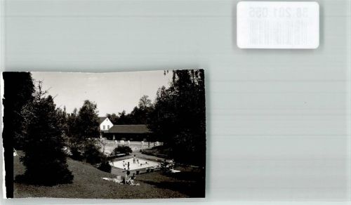 Bad Boll Schwimmbad Foto Original aus Archiv eines Ansichtskartenverlags Ort handschriftlich