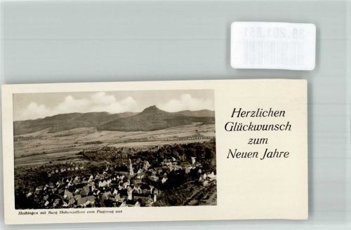 Hechingen Foto Original aus Archiv eines Ansichtskartenverlags Burg Hohenzollern Neujahr Fliegeraufnahme
