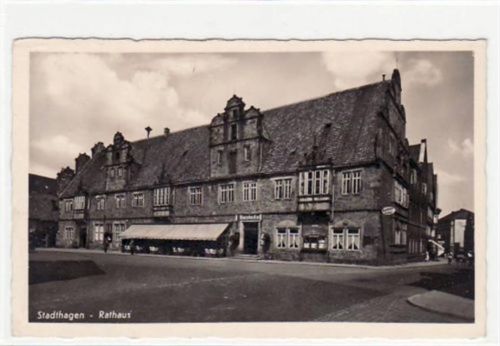 Stadthagen Stadthagen mit Rathaus gelaufen, 1943. Gute Erhaltung.