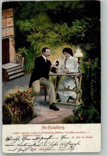 1907 Alt Heidelberg Aber i möcht II. Akt 12. Scene VS No. 61