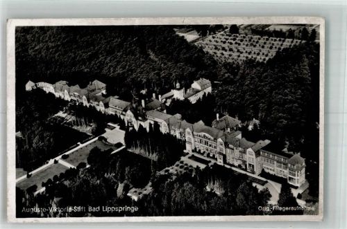 Bad Lippspringe 1938 Fliegeraufnahme vom Auguste-Viktoria-Stift