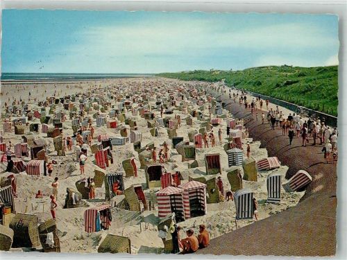 26548 W2982 Norderney Foto AK Strandleben Rubin-Verlag