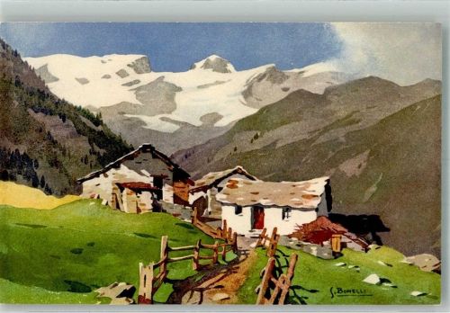 sign. Bonelli S. Champoluc Tal Richtung Breithorn ST.Z.F. No. 415