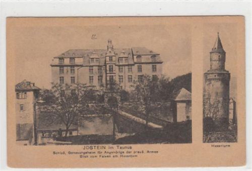 Idstein Idstein. Hexenturm Schloß. Karte beschrieben kleiner Knick oben rechts, leicht fleckig, sonst gut erhalten