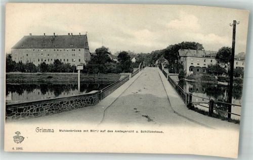 Grimma Muldenbrücke Amtsgericht Schützenhaus