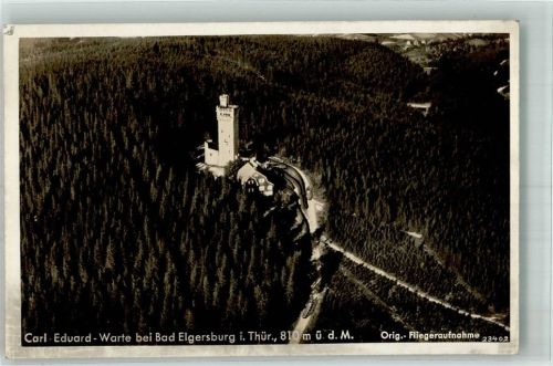 Elgersburg 1938 Fliegeraufnahme der Carl-Eduard-Warte