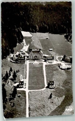 Krün Fliegeraufnahme des Hochgebirgs-Erholungsheimes Schloss Kranzbach