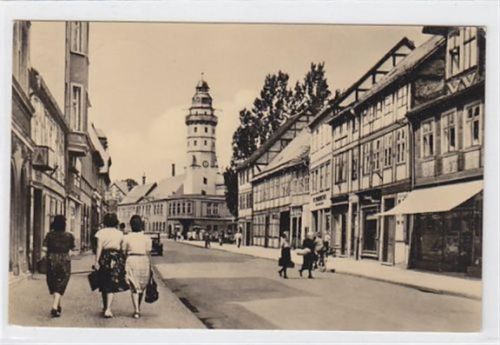 Straße der Jugend in Salzwedel gelaufen 1962. Gute Erhaltung.