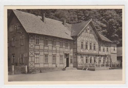 Stiege / Harz. Hotel zum Burgstieg ( FDGB - Vertragsheim ) ungelaufen Gute Erhaltung.