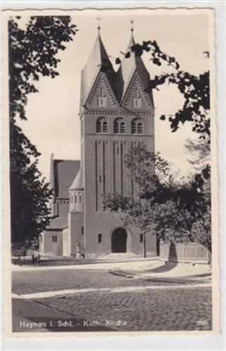 Haynau Haynau in Schlesien - Chojnów / Kreis Goldberg - Zlotoryja. katholische Kirche ungelaufen Top Erhaltung.