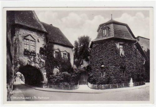 Mühlhausen Mühlhausen mit Partie am Rathaus ungelaufen Gute Erhaltung.