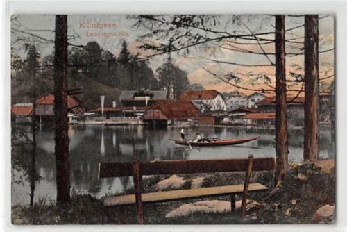 Königssee Königsee. Landungsstelle ungelaufen kleiner Knick unten rechts, sonst gut erhalten