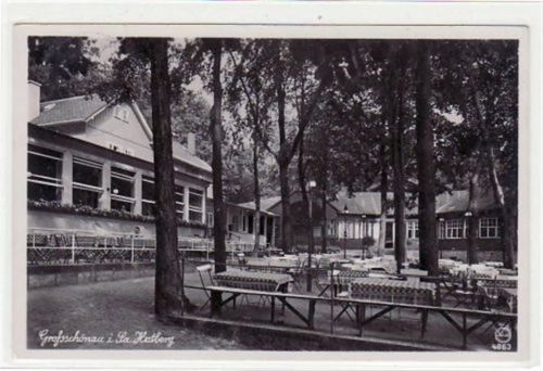 Großschönau Groß - Schönau mit Wirtschaft am Hutberg gelaufen von ca. 1940. Gute Erhaltung.