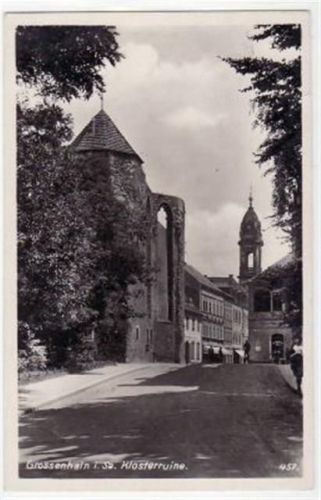 Großenhain Großenhain mit Klosterruine gelaufen von 1936. Gute Erhaltung.