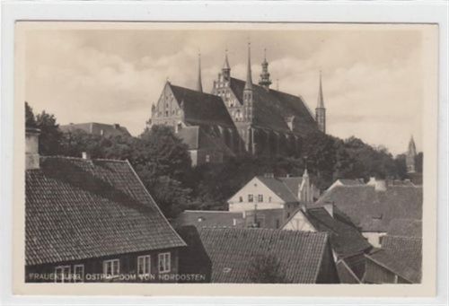 Braunsberg Frauenburg / Frombork - Kreis Braunsberg / Braniewo. Dom von Nordosten aus gesehen ungelaufen Sehr gut erhalten.