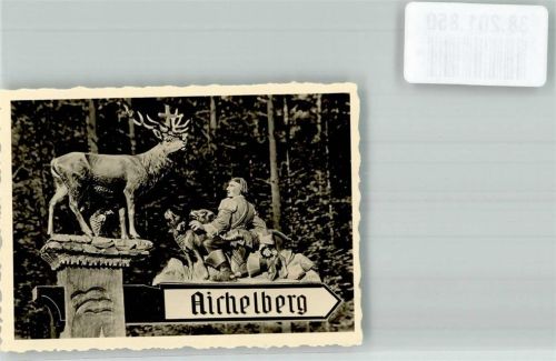 Aichelberg Foto Original aus Archiv eines Ansichtskartenverlags Wegweiser