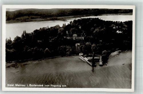 Insel Mainau Fliegeraufnahme von Schloss Mainau
