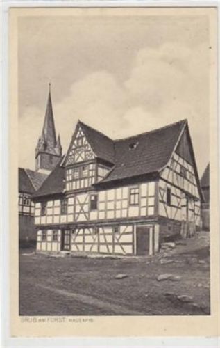 Grub am Forst. Haus Nr. 15. Ungelaufen Eckbug oben links, sonst gut erhalten
