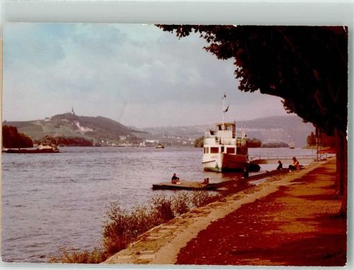 Geisenheim Rheinschiff am Anleger Foto Original aus Archiv eines Ansichtskartenverlags
