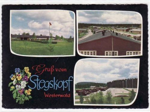 Stegskopf im Westerwald mit 3 Abbildungen gelaufen von 1966. Gute Erhaltung.