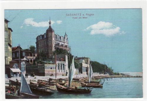 Sassnitz Sassnitz a. Rügen mit Hotel am Meer ungelaufen Top Erhaltung.
