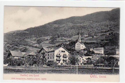 Oetz, Oetztal mit Gasthof zum Kassl. ungelaufen um 1900 Leicht fleckig, sonst gut erhalten