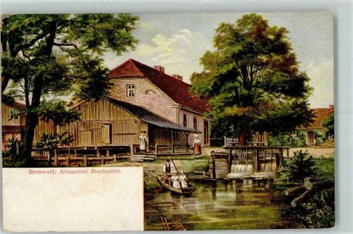 Lehde Spreewald Straupitzer Buschmühle Tracht Ruderboot