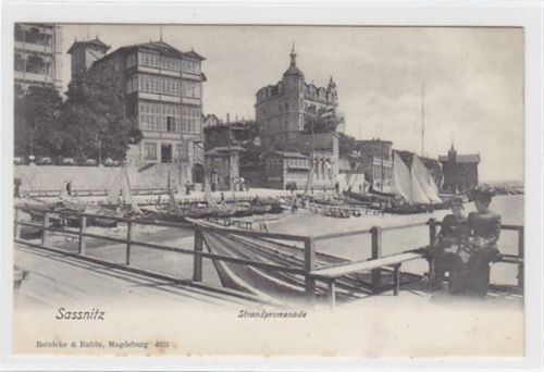 Sassnitz Sassnitz. Strandpromenade ungelaufen Leicht stockfleckig, sonst gut erhalten