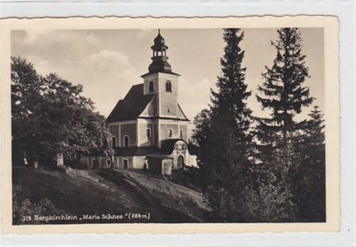 Bergkirchlein Maria Schnee / Kreis Habelschwerdt - Bystrzyca Klodzka gelaufen 1940. Leichter Stempeldurchdruck. Leichter Bug oben links. Rückseite leicht fleckig, sonst gut erhalten