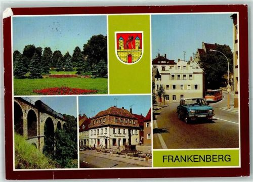 Frankenberg Volkspark Eisenbahnbrücke Platz der Einheit