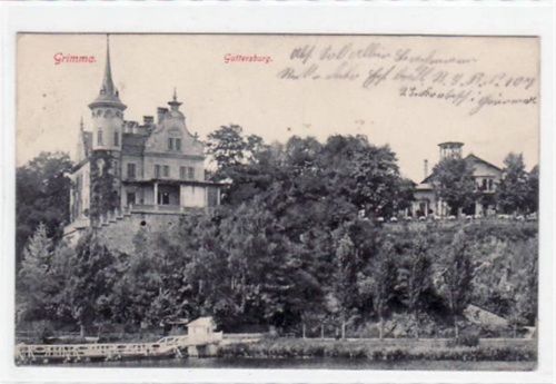 Grimma Grimma mit Gattersburg. Feldpost, mit Stempel von 1918 kleiner Knick unten rechts, sonst gut erhalten.
